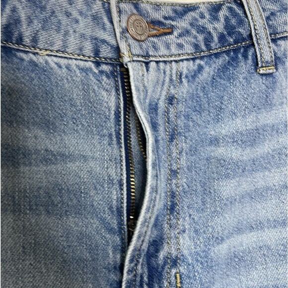 FRYE Front-Slit Seamed Denim Midi Skirt Size 30/10 NWT - Picture 6 of 9